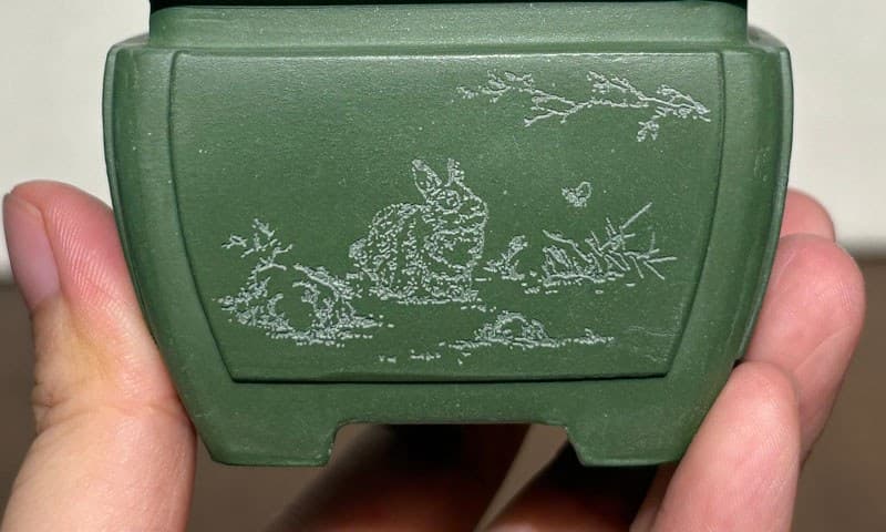 Bonsai-Schale aus Keramik 6.2 × 6.2 × 5 cm