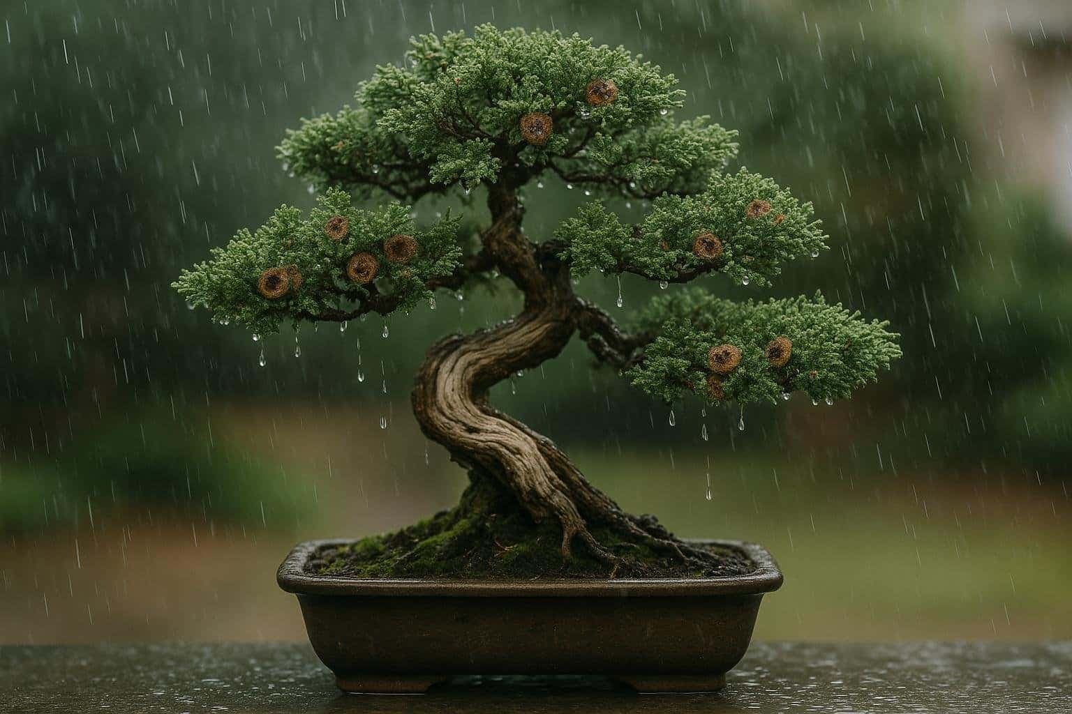Maladies Fongiques sur Bonsaï de Genévrier : Quand la Pluie Devient un Problème