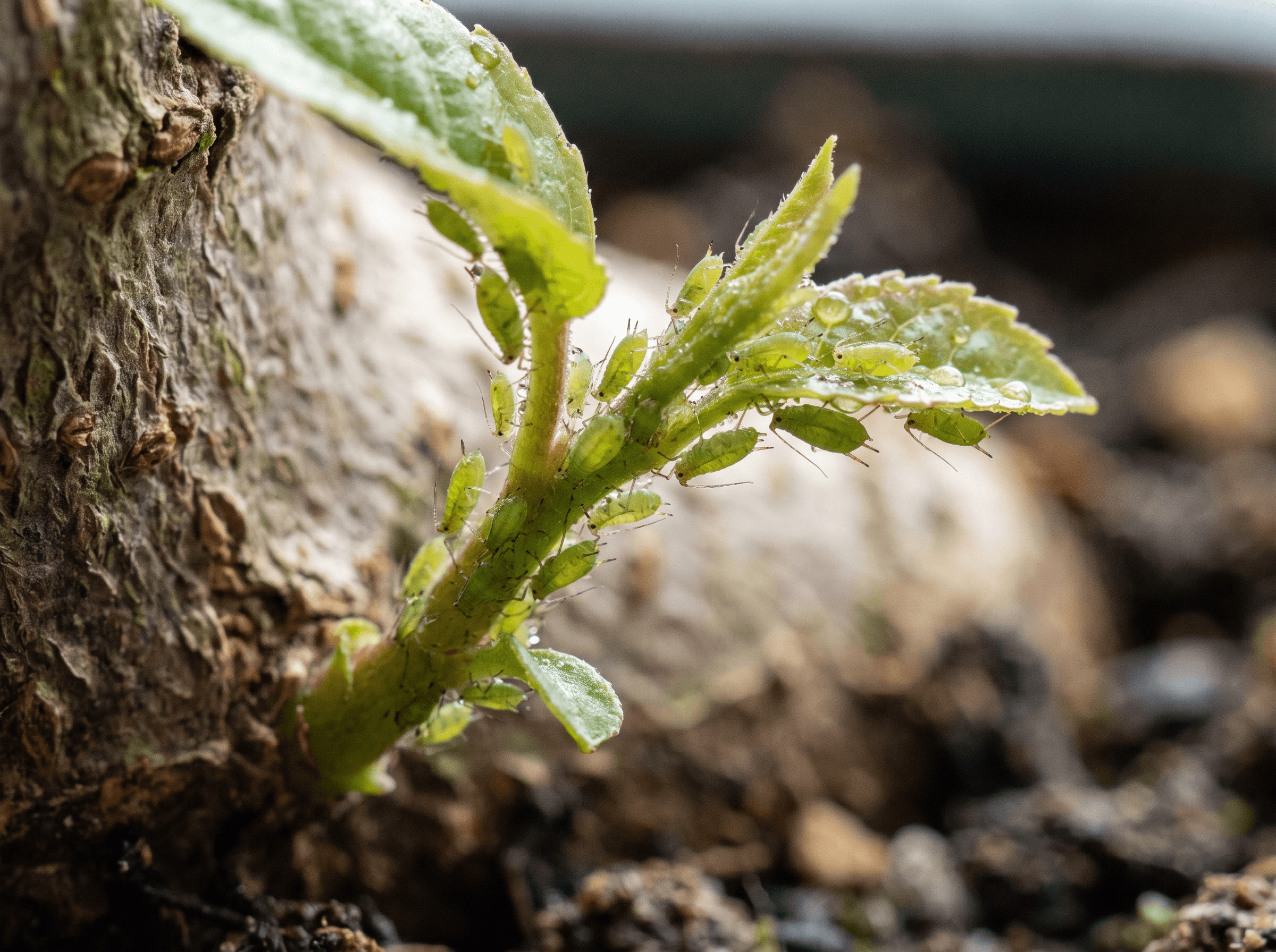 Aphids on bonsai new growth