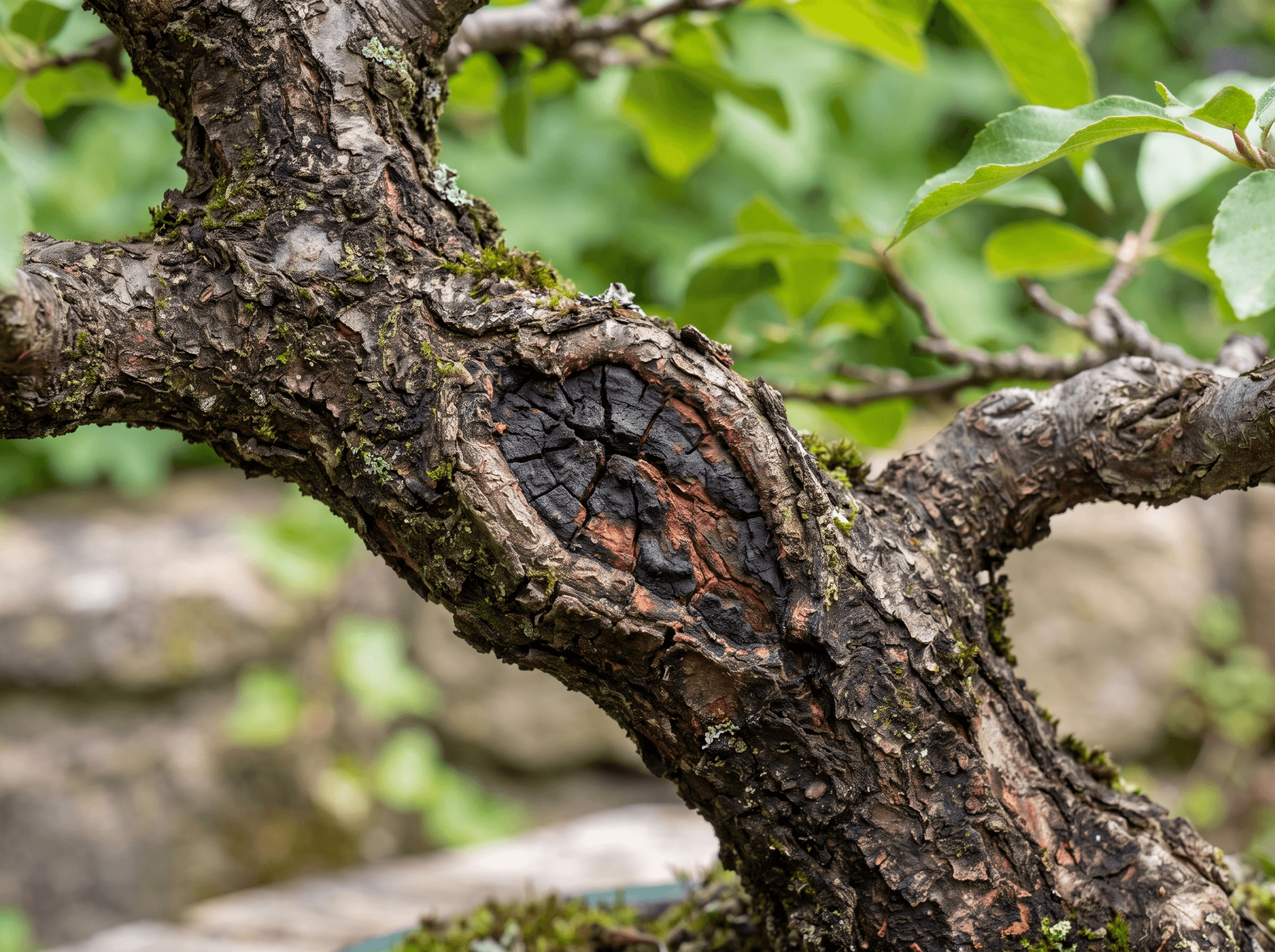 Canker on your bonsai's trunk or branch