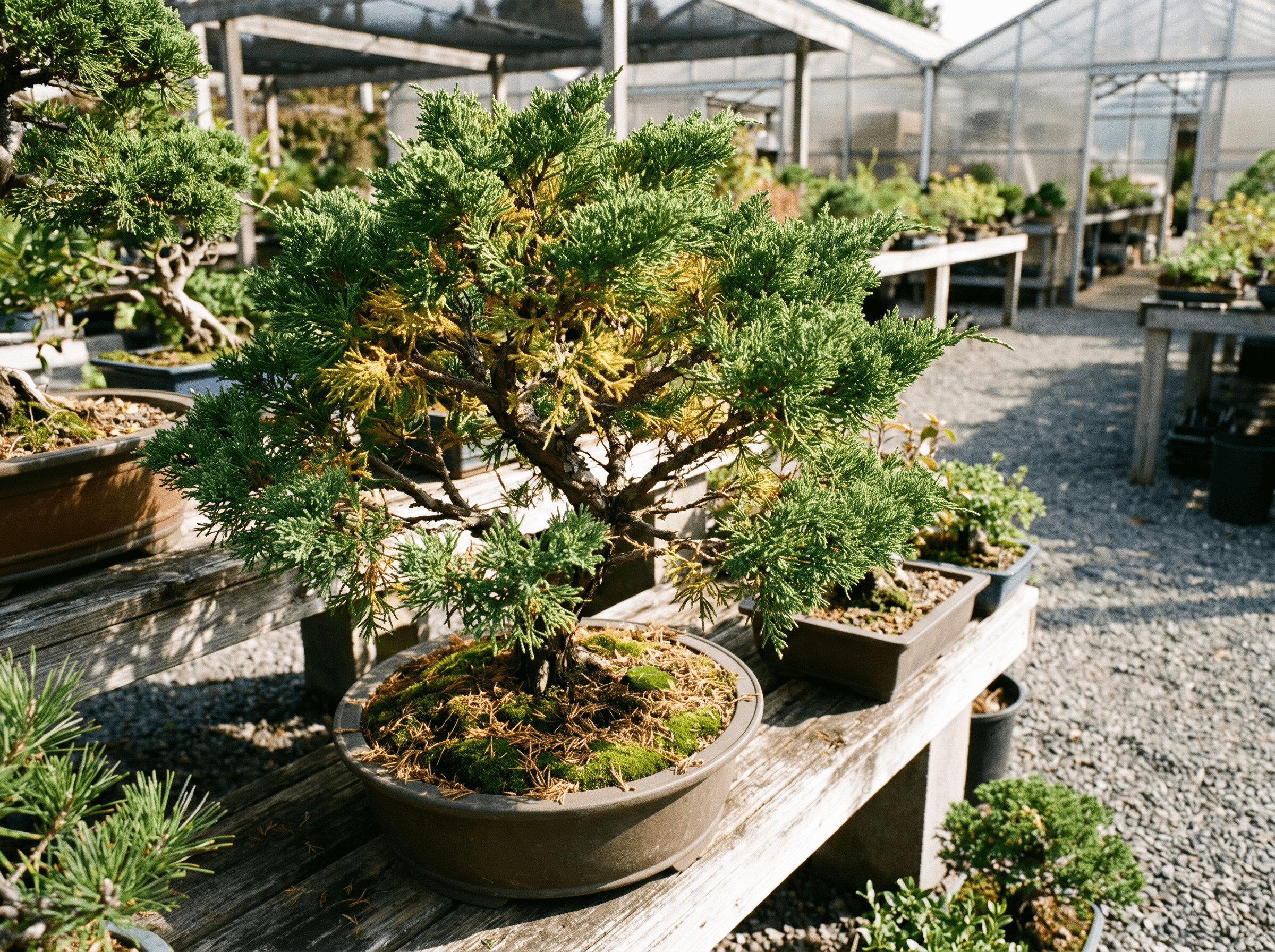 Ältere Blätter fallen bei deinem breitblättrigen Immergrün-Bonsai ab