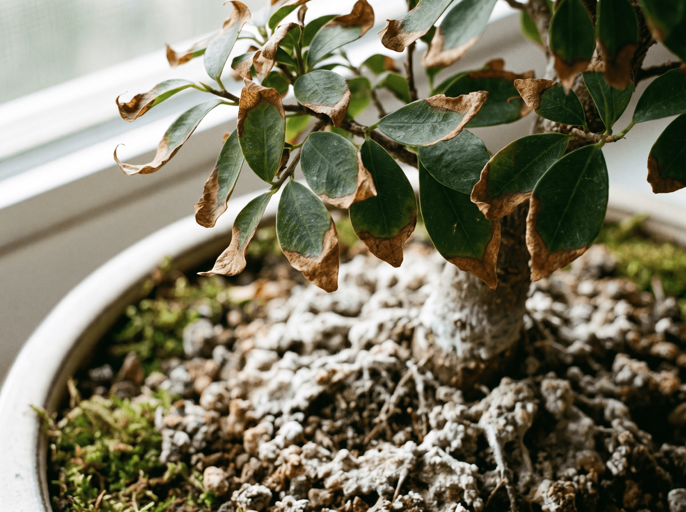 Düngerschaden am Bonsai