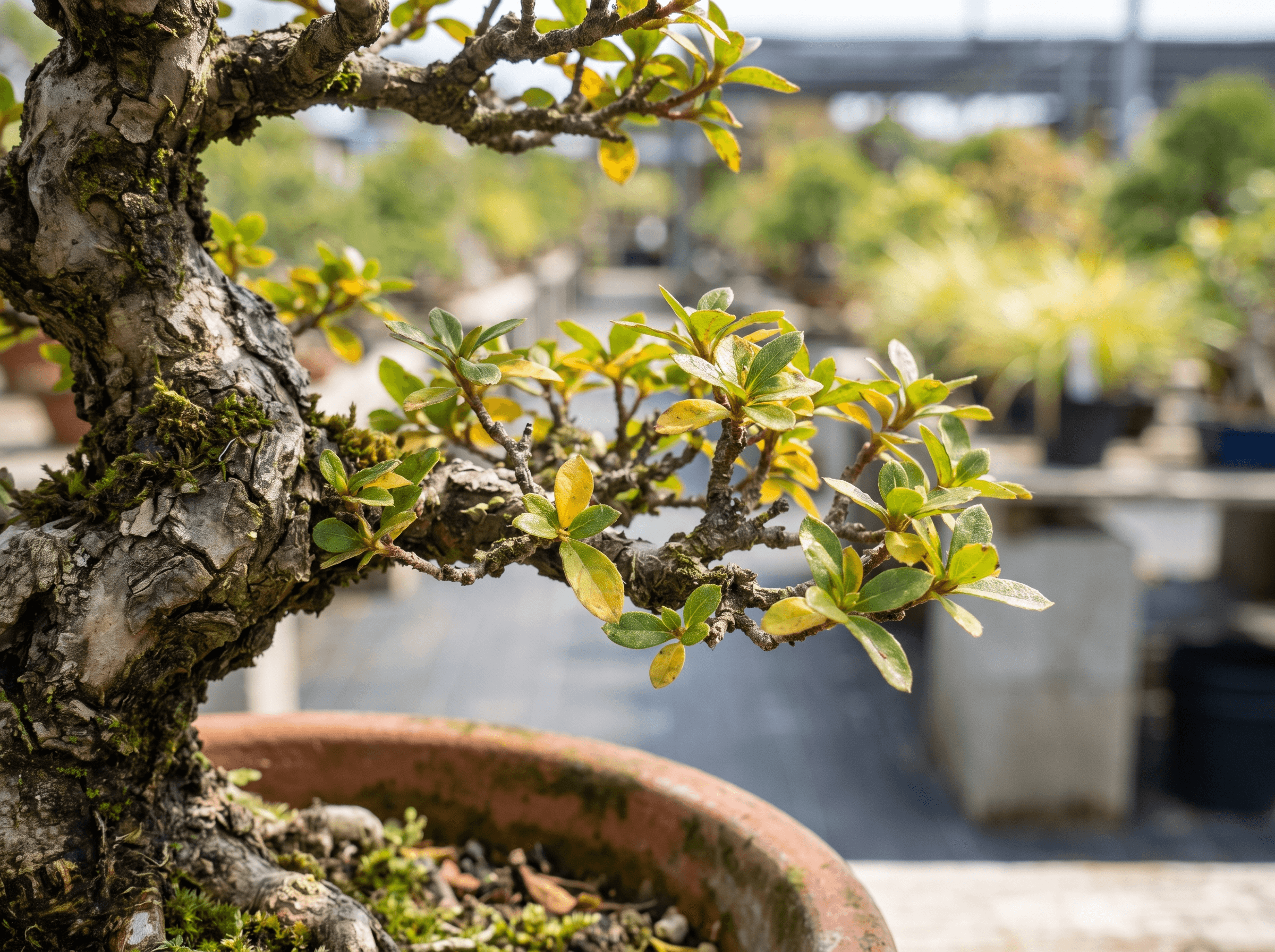 Feuilles jaunes sur votre bonsaï
