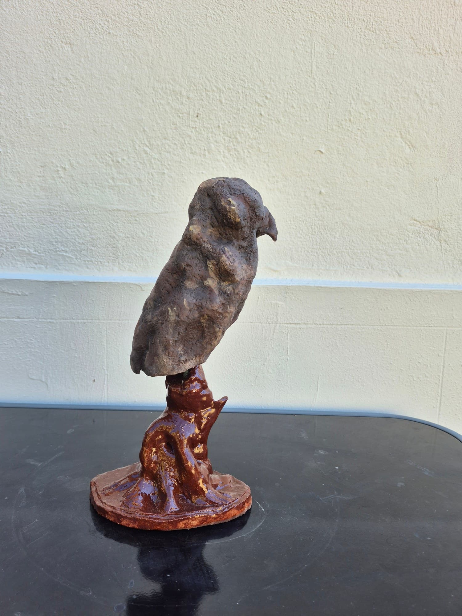 Ceramic Bird Figure on Stand (28.5 cm) - reproduction