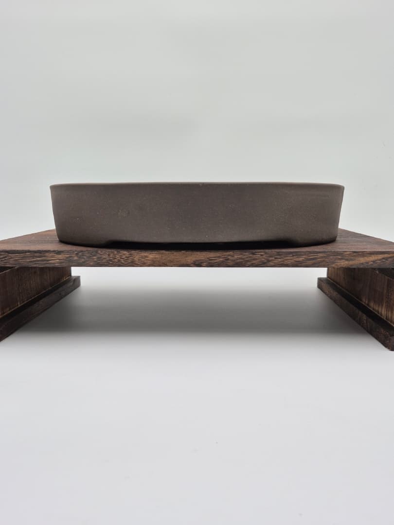 Bonsaischale Oval 39 x 30 x 6,5 cm Braun