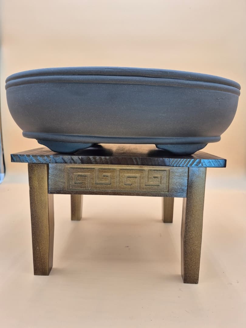 Bonsai-Schale Oval 41 x 31 x 11 cm Braun