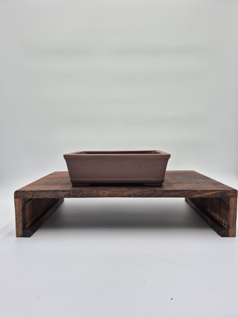 Bonsaischale rechteckig 25 x 18 x 7,5 cm Braun