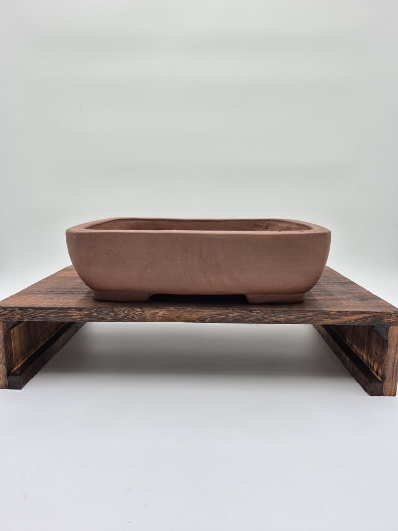 Bonsai-Schale rechteckig 33 x 24,5 x 9 cm Braun
