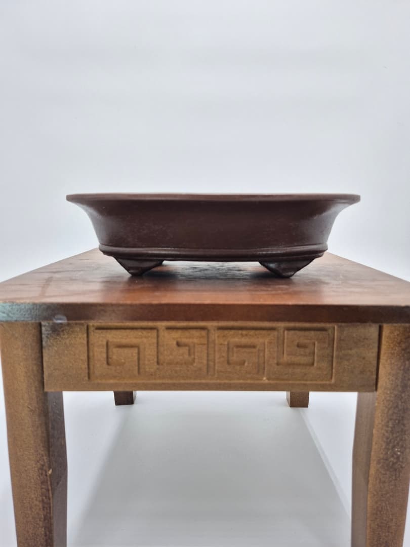 Bonsai-Topfset 2 Oval 24 x 17 x 6,5 cm Braun
