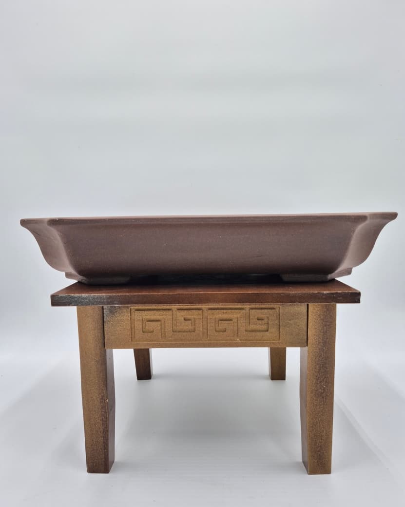 Bonsai-Topf rechteckig 43 x 31 x 7 cm braun