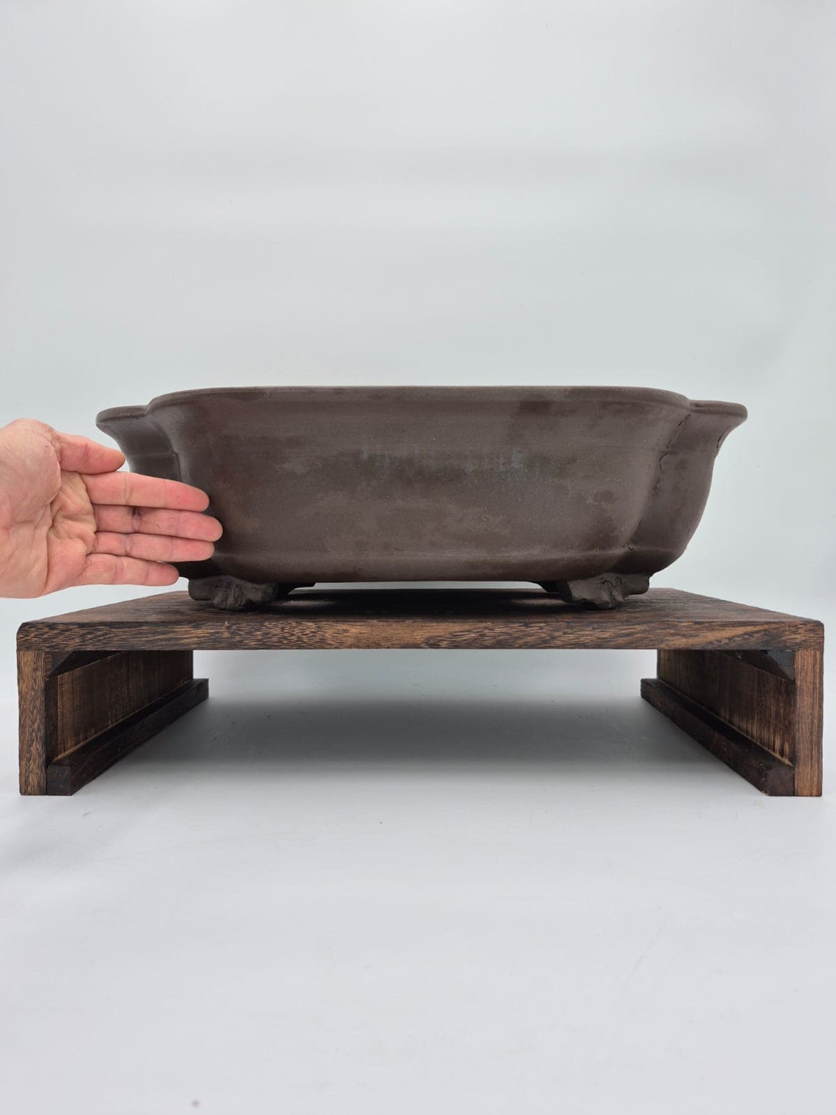 Bonsai-Topf 49 x 37 x 14 cm, braune Keramik