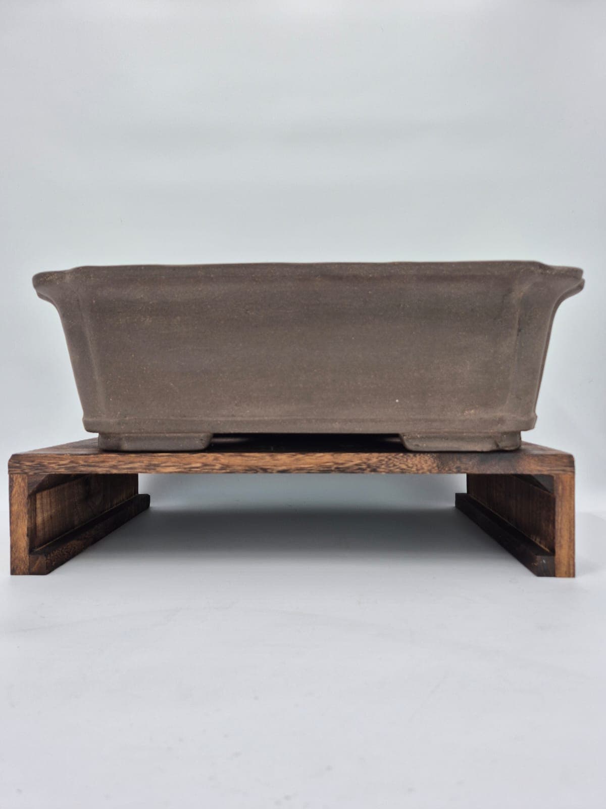 Bonsai-Topf rechteckig 52 x 38 x 15,5 cm, braune Keramik