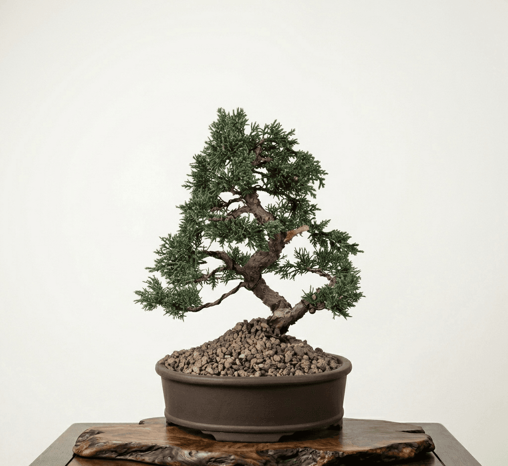 Bonsai der Wacholderart Juniperus chinensis 'Kishu'