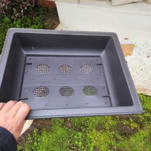 Rectangular Bonsai Pot in Resin - 45x35x12cm