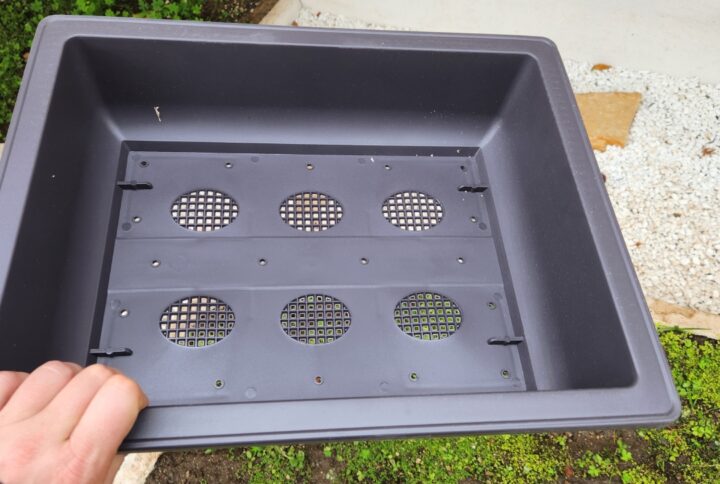 Rectangular Bonsai Pot in Resin - 45x35x12cm