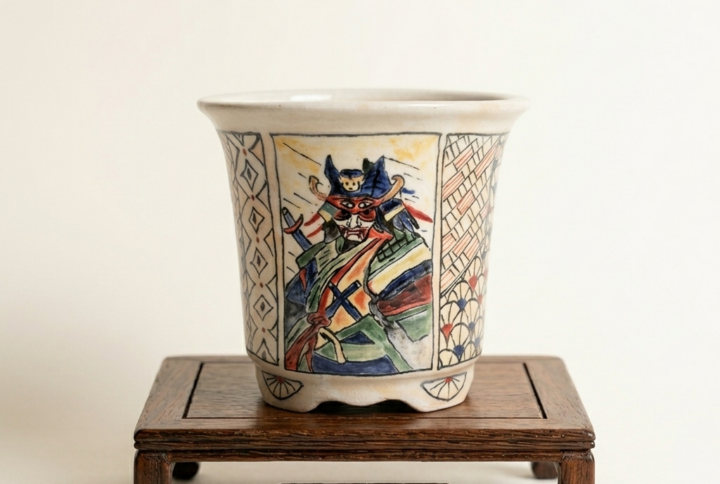 Kuroiwa Haruki - Ceramic Bonsai Pot “The Samurai”
