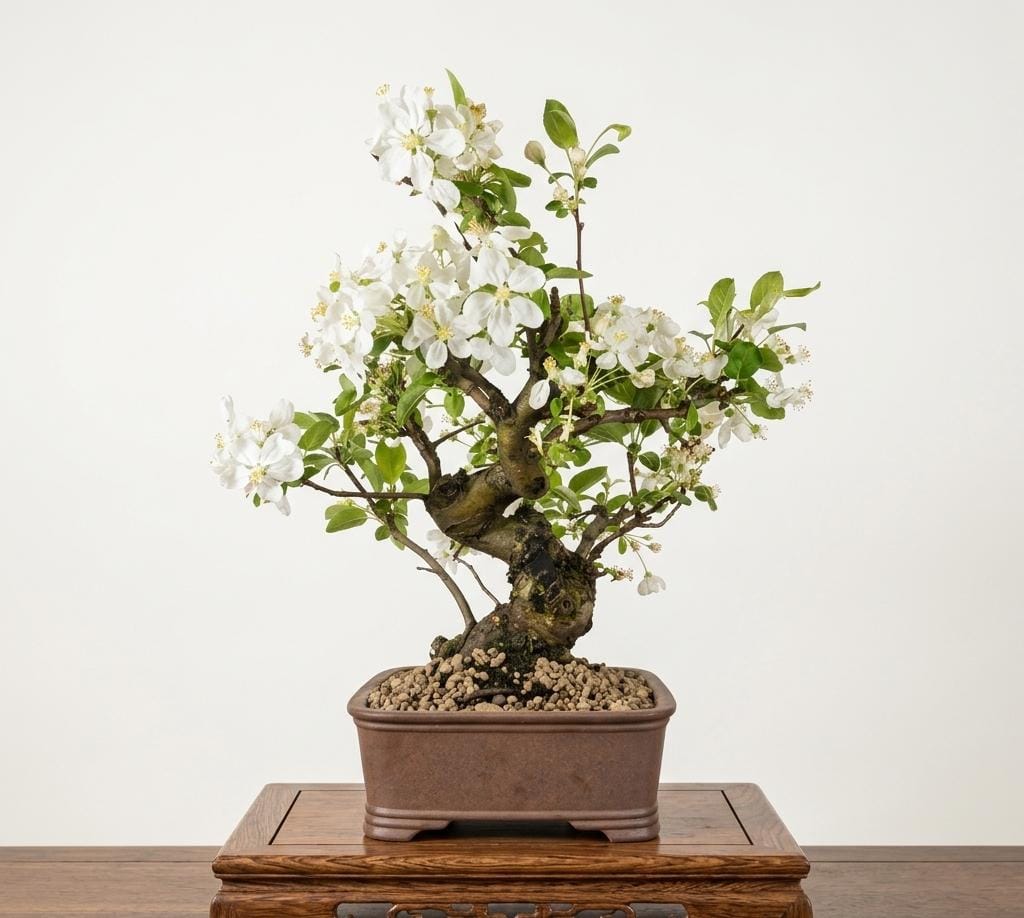 Bonsai of Apple (Malus) 18 years old