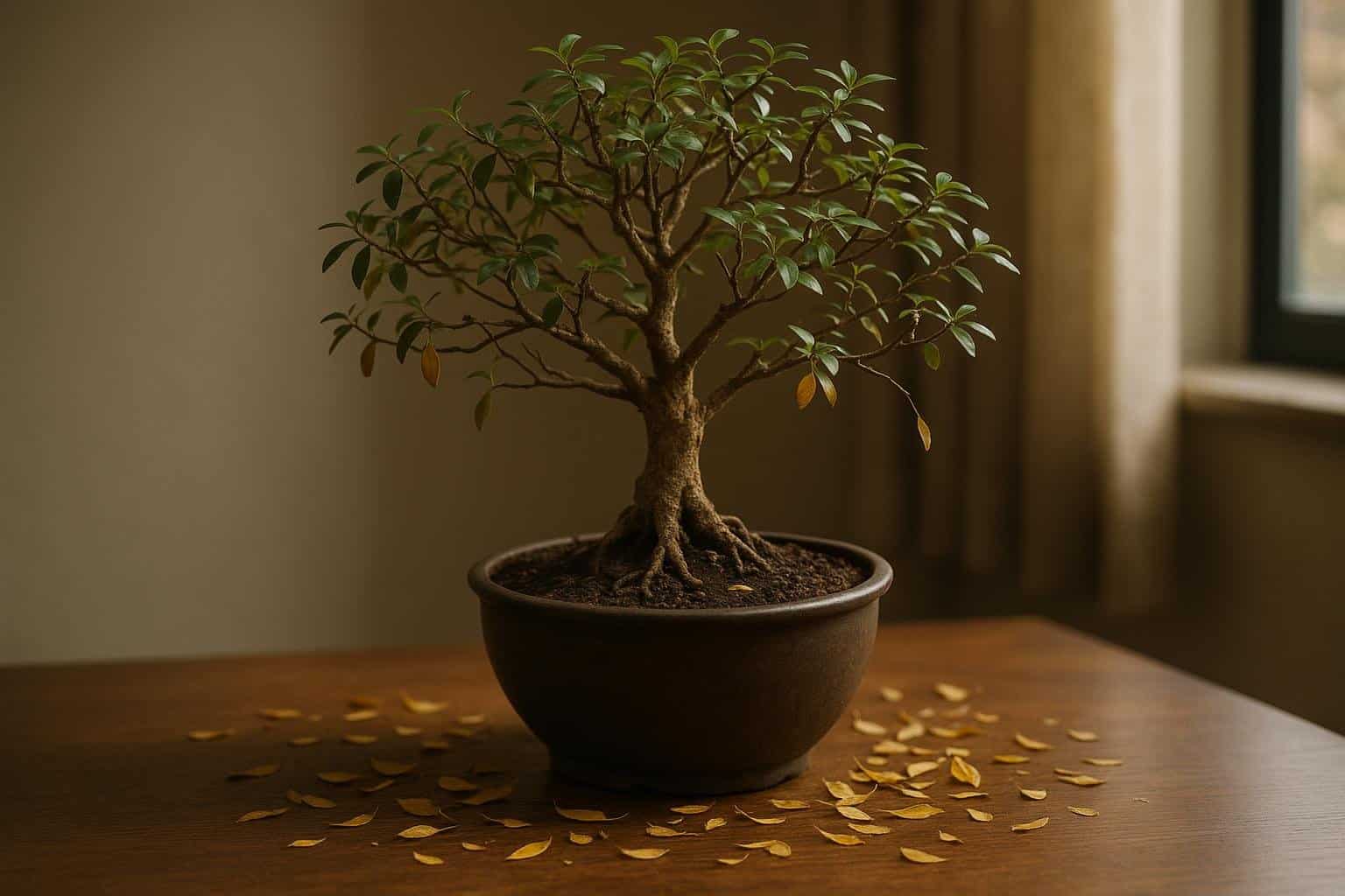 Serissa bonsai con foglie che cadono — come diagnosticare e rimediare allo stress da spostamento, irrigazione e luce