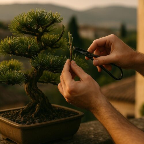 Cimatura del Pino Bonsai: Quando e Come Lavorare sulle Candele
