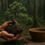 Yamadori Bonsai aus der Natur gesammelt mit altem skulpturalem Stamm
